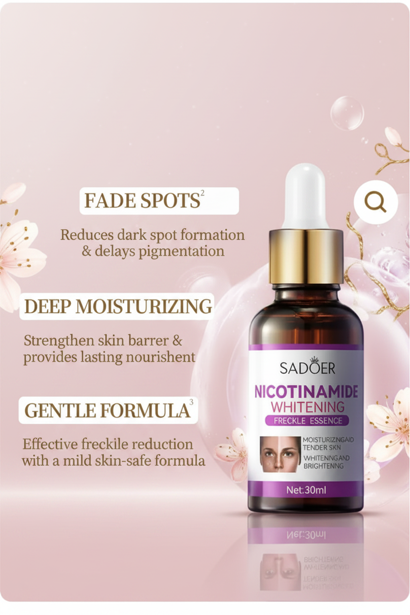 Solución Blanqueante & Suavizante con Nicotinamida (30ml) – Ilumina, Hidrata y Unifica el Tono de la Piel